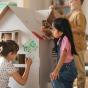 Activité à faire avec les enfants les jours de pluie, par exemple, construire une cabane