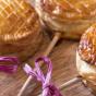 Le rendu de notre recette de sucette galette des rois