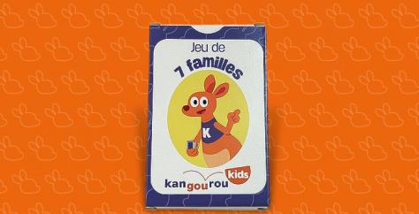 Visuel du jeu de 7 familles Kangourou Kids