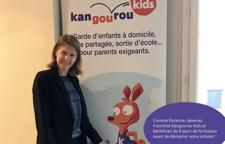 Florence Julliand, franchisée du réseau Kangourou Kids
