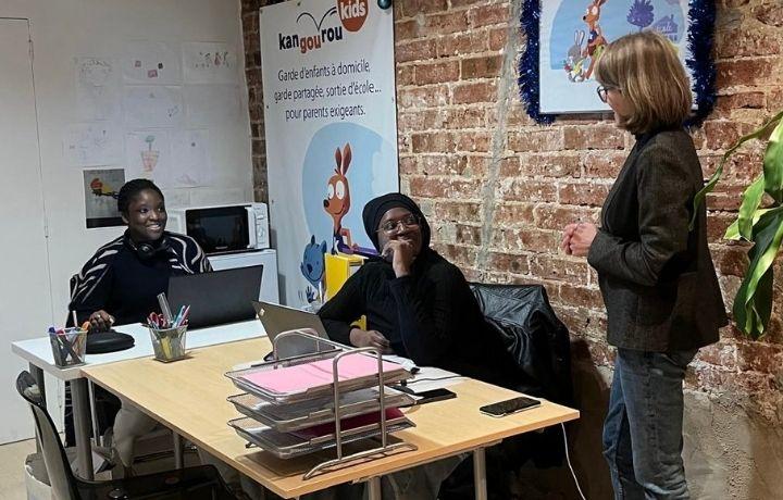 Photo de l'équipe commerciale qui compose l'agence Kangourou Kids de Bussy-Saint-Georges