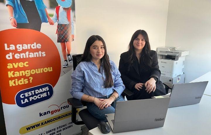 Photo de l'équipe commerciale qui compose l'agence Kangourou Kids de Rouen