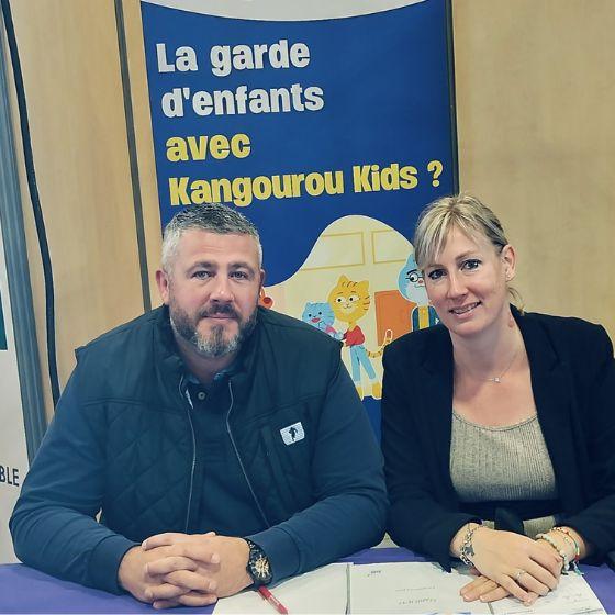 Kévin et Audrey Flageolet, responsables des agences Kangourou Kids de Boulogne-sur-Mer, Calais, Dunkerque et Arras