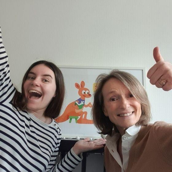 Valérie Mériau, responsable de l'agence Kangourou Kids de Rennes, et sa collaboratrice